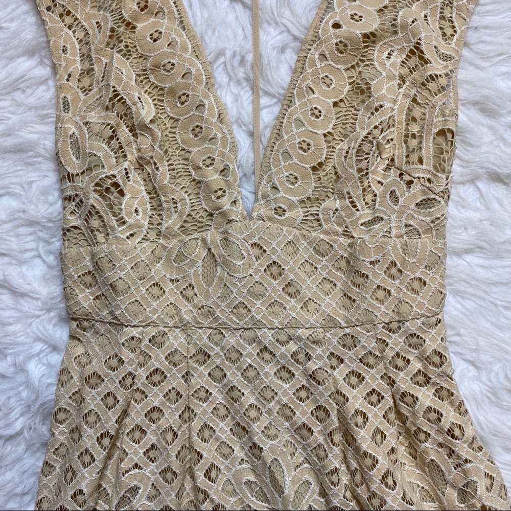 π₯SOLDπ₯ Free People One Million Lovers Mini Dress Cream 2 - Picture 5 of 16